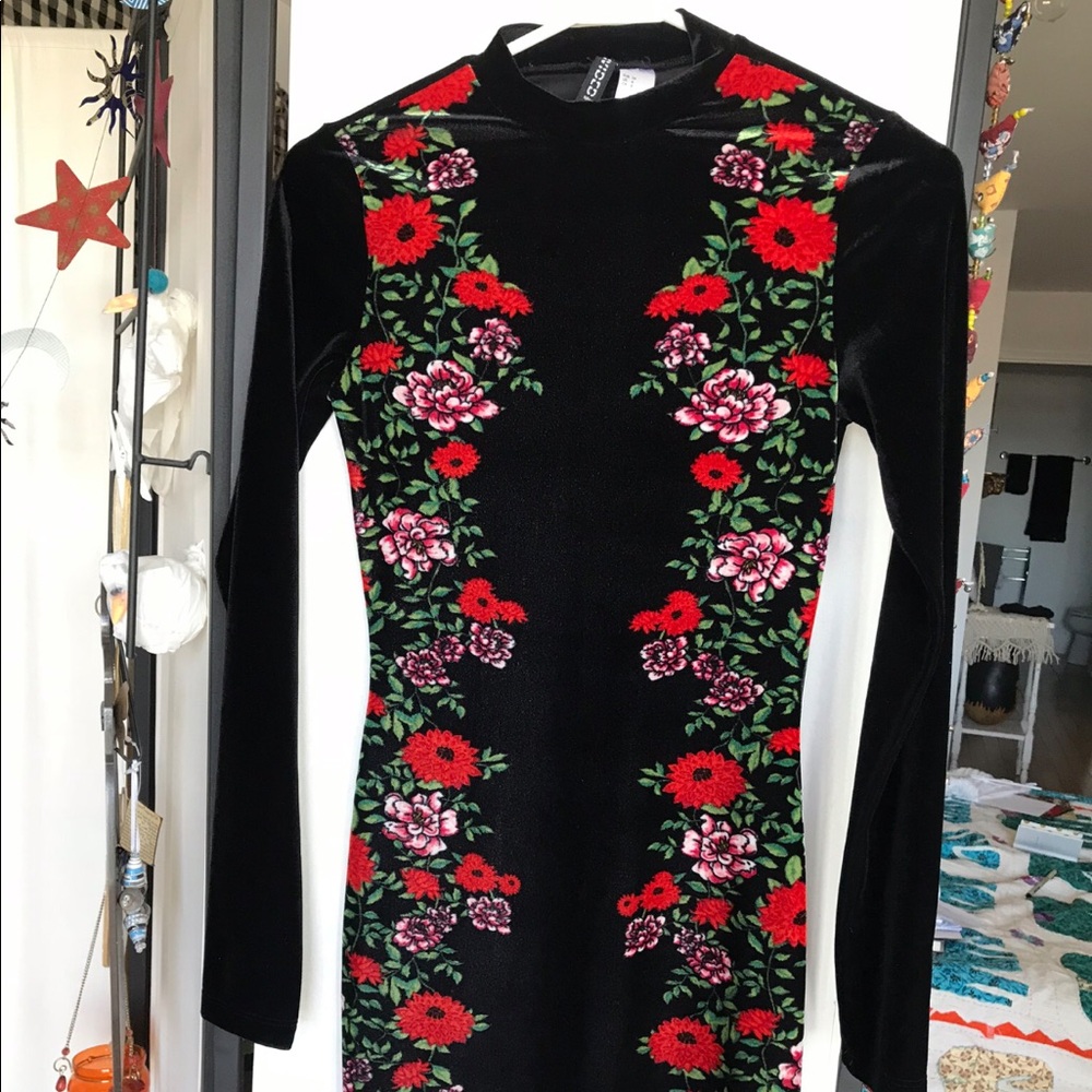 Velvet garden of love dress